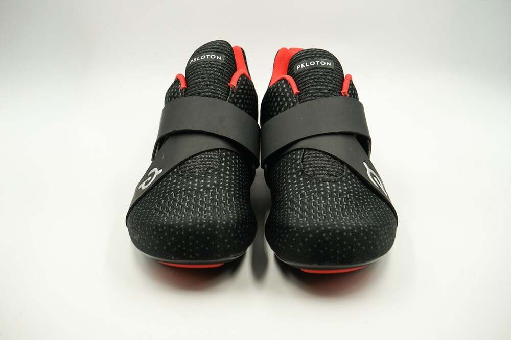 Peloton Altos Cycling Shoes Black Red
